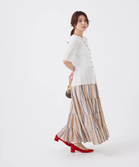 【torrazzo donna（トラッゾドンナ）】ランダムリブサマーカーディガン