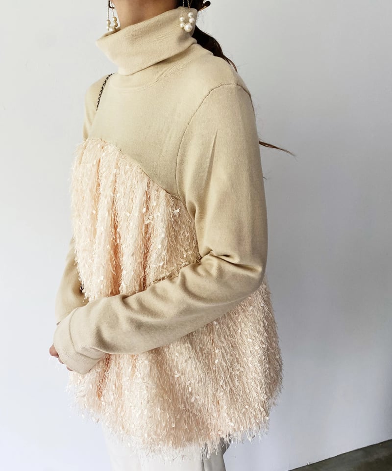 新品タグ付✨トラッツォドンナ ふわふわシャギーニットプルオーバー Torrazzo Donna（トラッゾドンナ）の「＜TORRAZZO DONNA＞∴シャギー