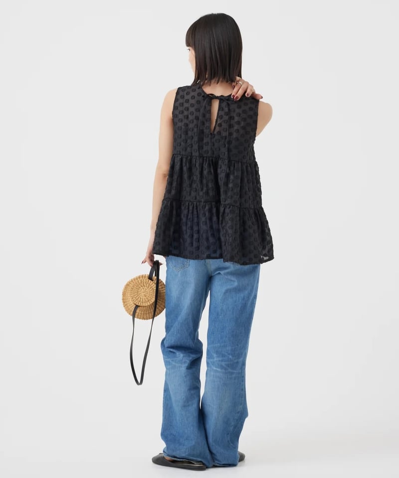 TORRAZZO DONNA ２wayドットティアードトップス Torrazzo Donna（トラッゾドンナ）の「2wayドットティアード