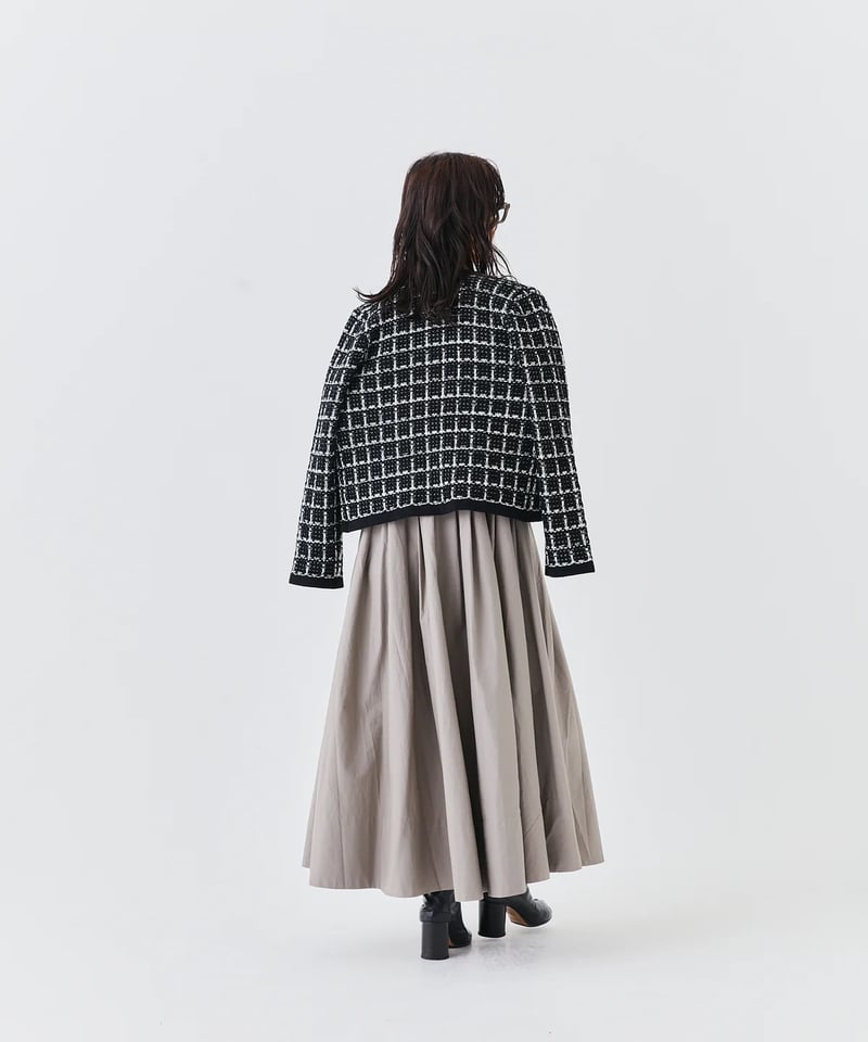torrazzo donna（トラッゾドンナ）】ツイードコットンカーディガン