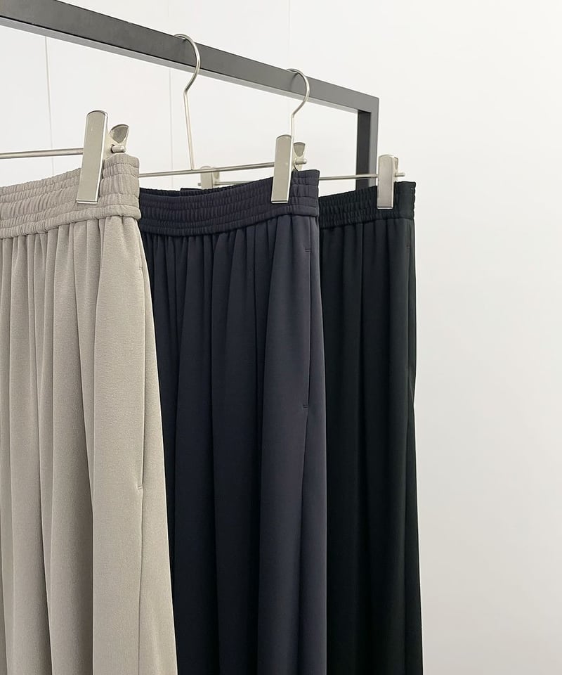 【 cafune】 【新品未使用】カフネ　サラサラ　パンツ cafune（カフネ）】アセテートポンチ ワイドイージーパンツ