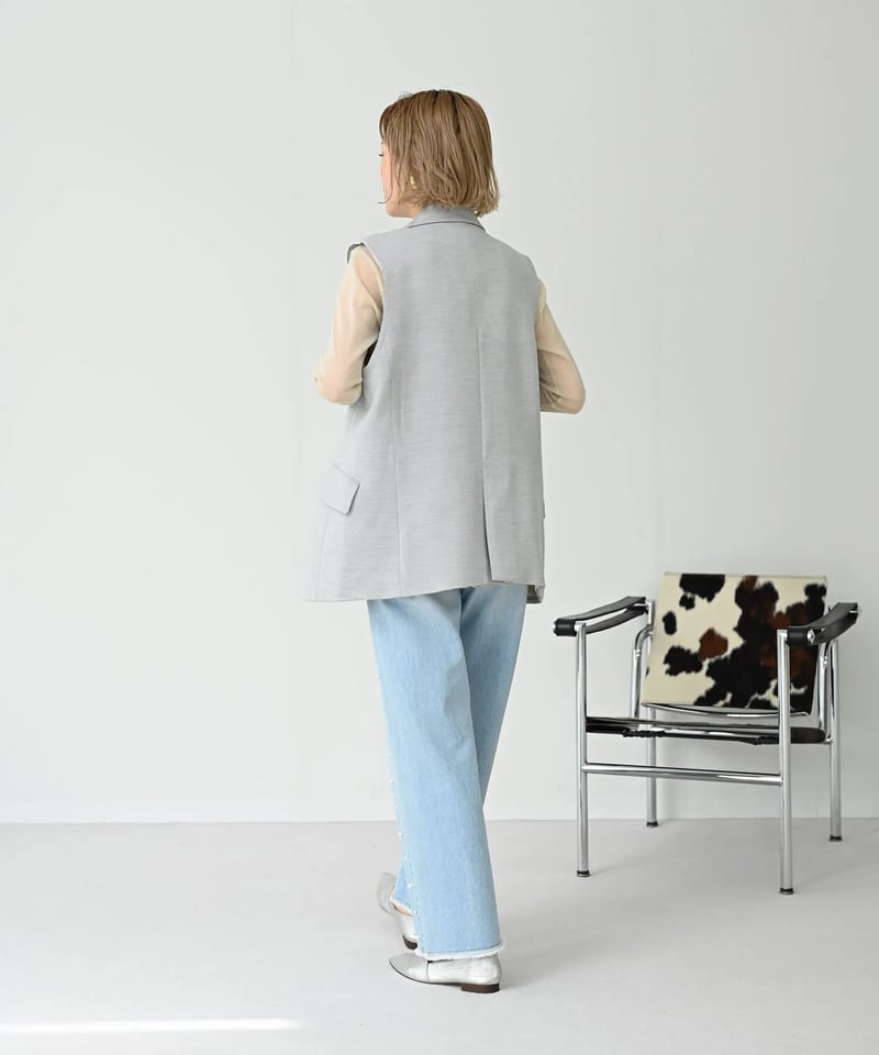 T208◆HERENCIA ヘレンチア ロング ジレ ロングベスト オフィカジ T208◇HERENCIA ヘレンチア ロング ジレ ロングベスト