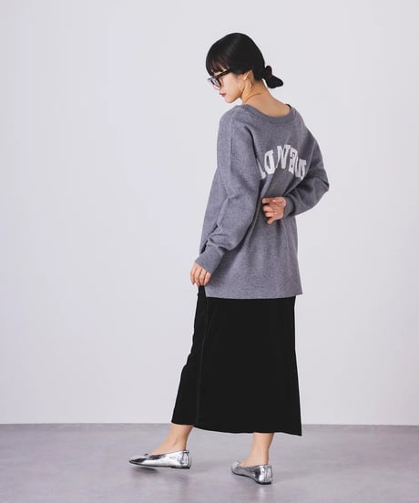 【torrazzo donna（トラッゾドンナ）】2WAY ロゴニットカーディガン