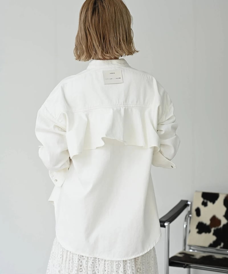 HERENCIA（ヘレンチア）】バックフリル デニムブラウス | nulla online