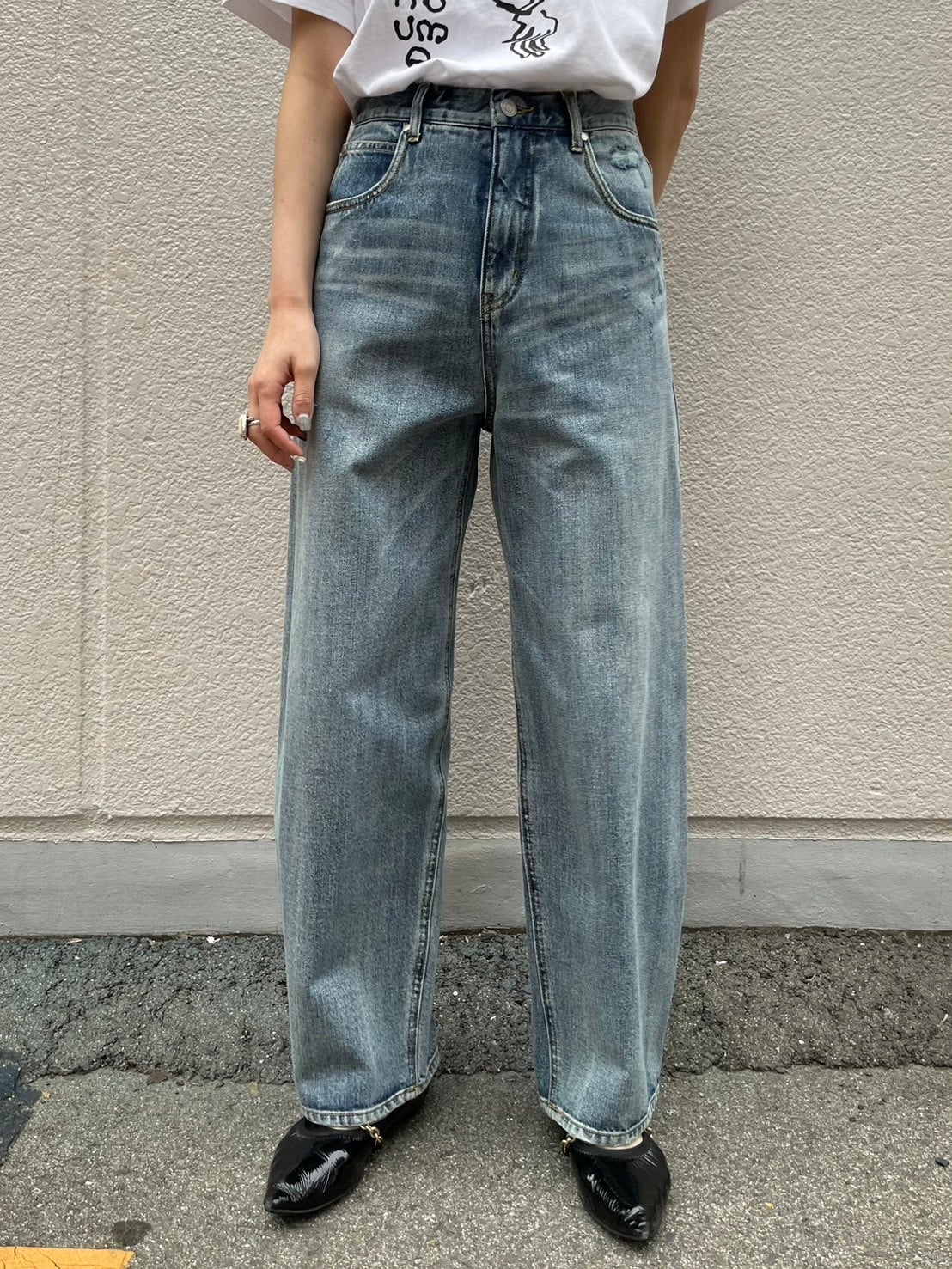 エレブーせんよう 楽天市場】cafune（カフネ） ソフトコクーン デニムパンツ 415625