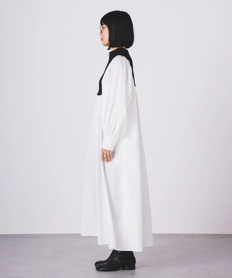 torrazzo donna（トラッゾドンナ）】ブロード布帛マキシワンピース 