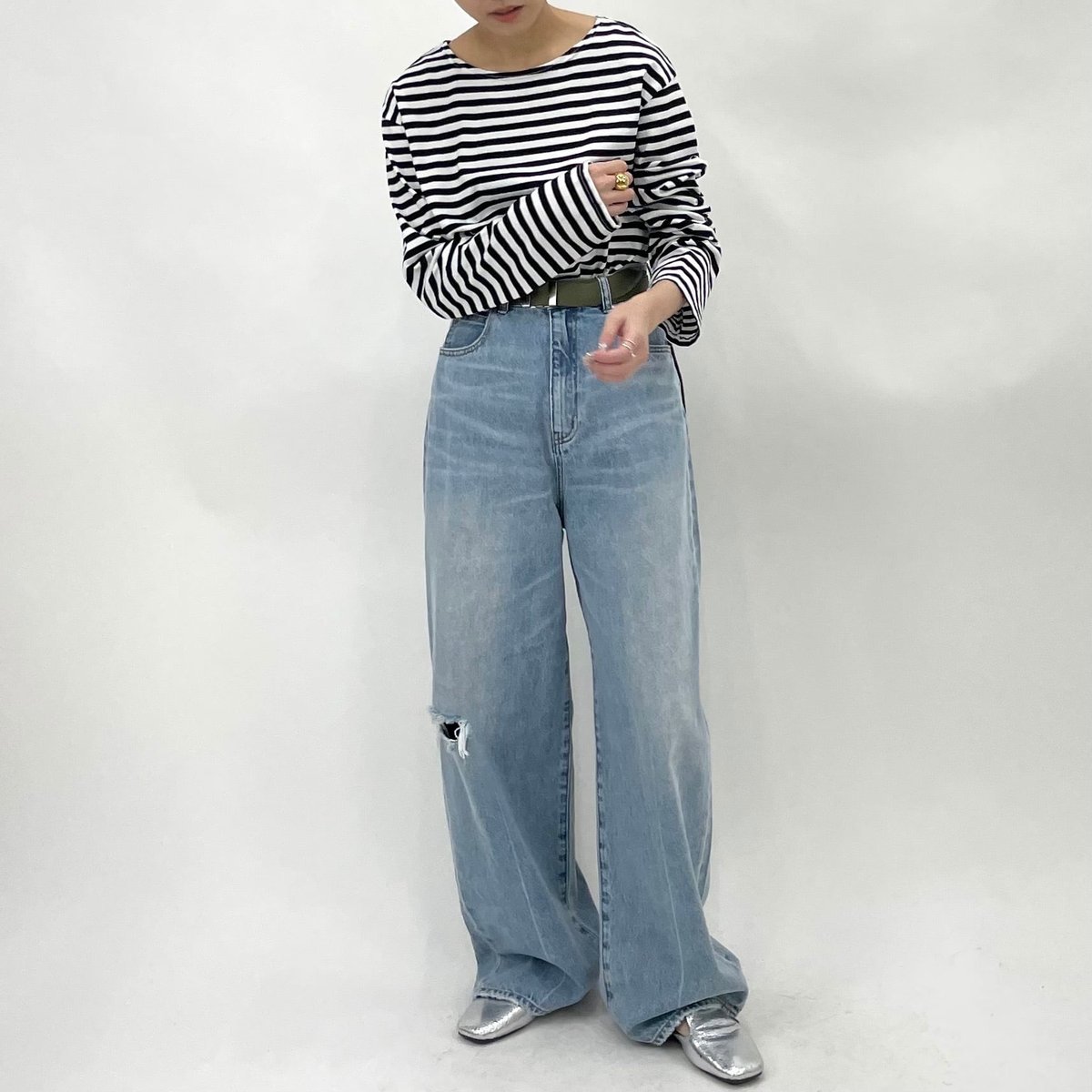 cafune（カフネ）】ビンテージクラッシュ デニムパンツ | nulla online