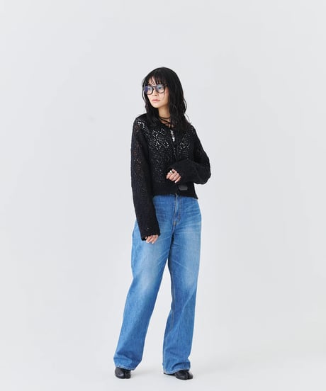 【torrazzo donna（トラッゾドンナ）】インドクロシェットカーディガン