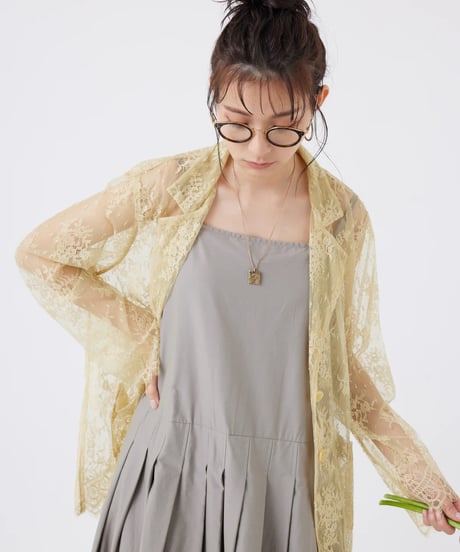 【torrazzo donna（トラッゾドンナ）】フローラルラッセルレースジャケット