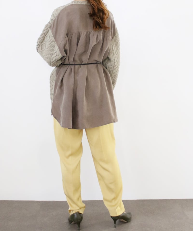 torrazzo donna（トラッゾドンナ）】ケーブル編みニットハイブリット