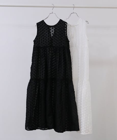 【torrazzo donna（トラッゾドンナ）】ドットシアーティアード2WAYワンピース
