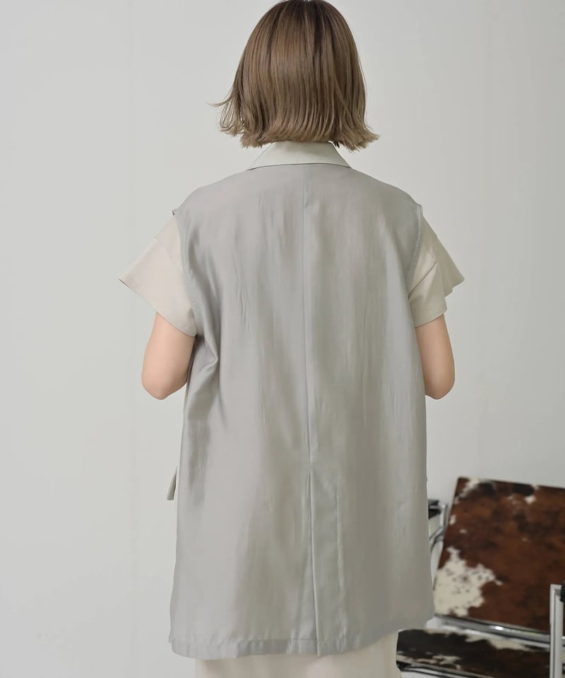 HERENCIA バックプリーツチュールベスト HERENCIA バックプリーツチュールベスト