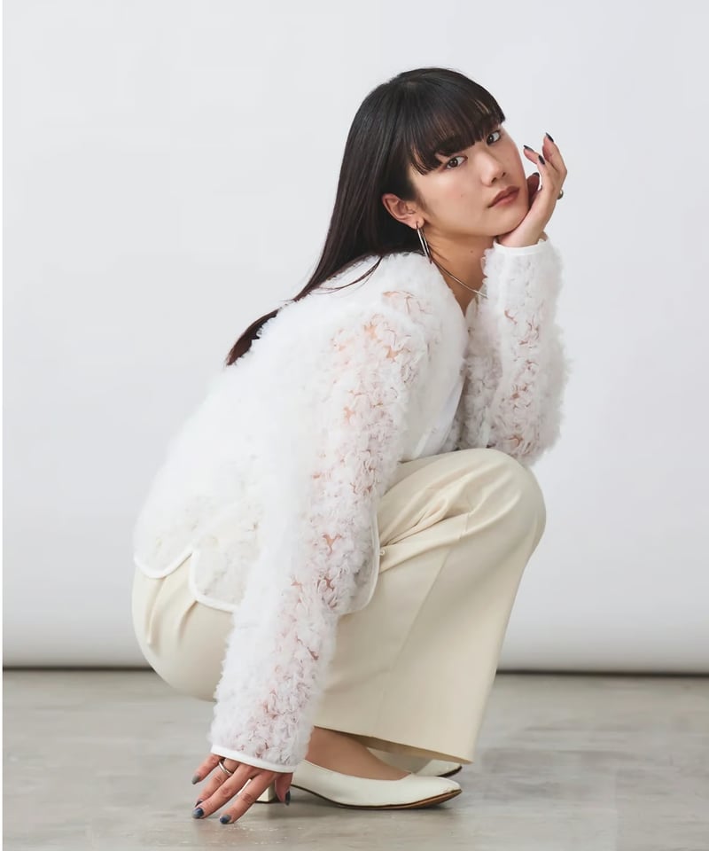 TORRAZZO DONNA (ジャケット) torrazzo donna(トラッゾドンナ)】チュールジャケット | nulla