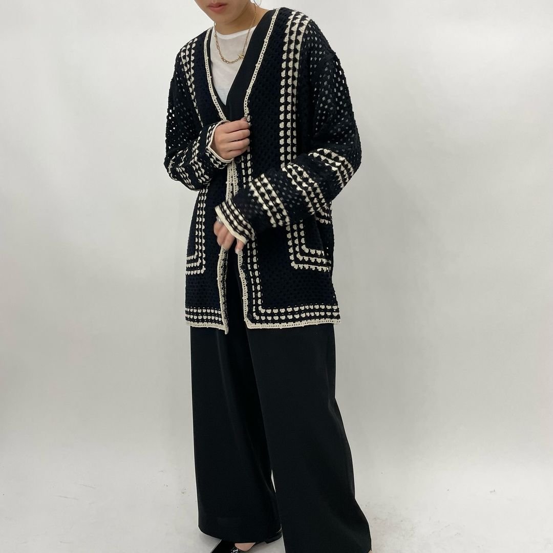 cafune（カフネ）】クロシェニットカーディガン | nulla online