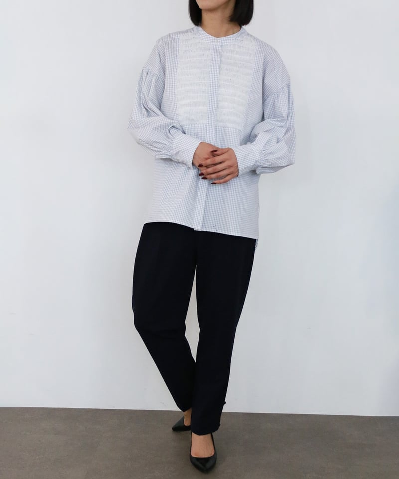 torrazzo donna（トラッゾドンナ）】チュールフリルブラウス | nulla on