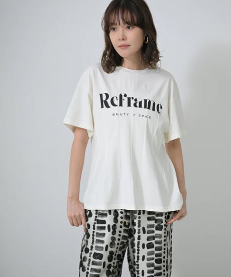 【HERENCIA（ヘレンチア）】Reframeロゴ タックTシャツ