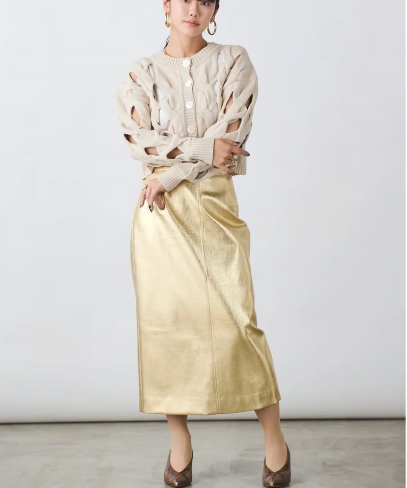 relume TORRAZZO DONNA スカート torrazzo donna（トラッゾドンナ）】メタリック Iラインスカート