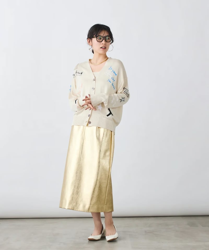 relume TORRAZZO DONNA スカート torrazzo donna（トラッゾドンナ）】メタリック Iラインスカート