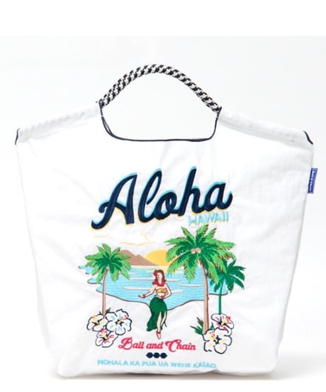 【Ball＆Chain （ボールアンドチェーン）】ALOHA（アロハ）　M-size（ホワイト）