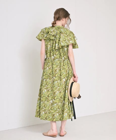 【HERENCIA（ヘレンチア）】ボタニカル フリルドレス