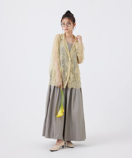 【torrazzo donna（トラッゾドンナ）】フローラルラッセルレースジャケット