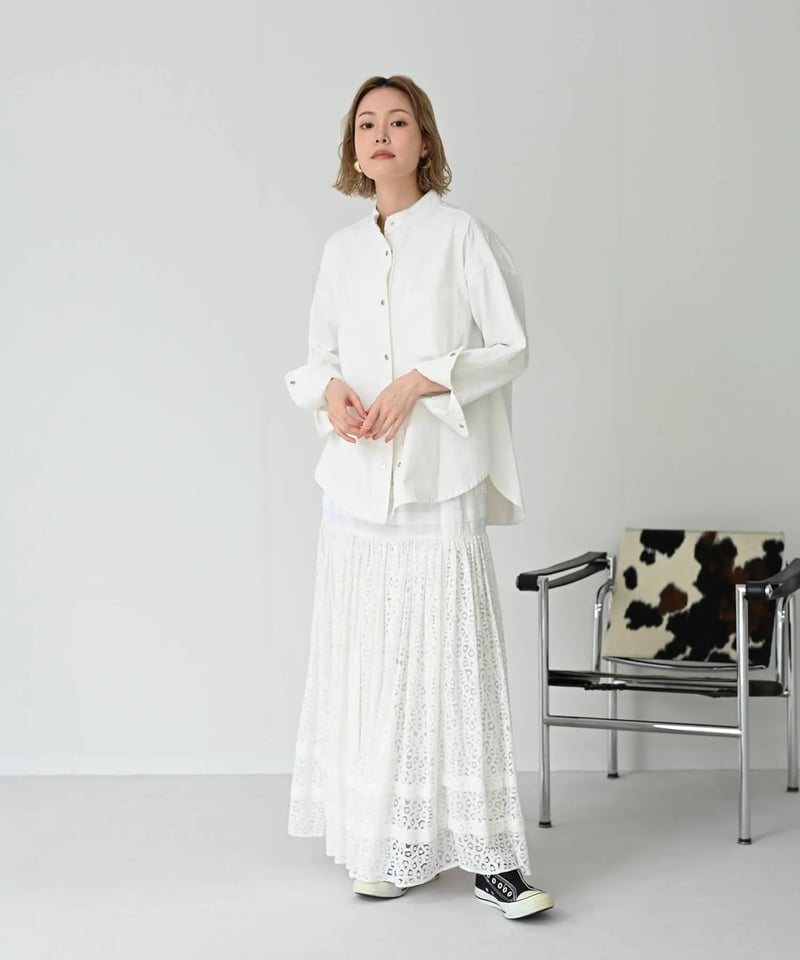 HERENCIA（ヘレンチア）】バックフリル デニムブラウス | nulla