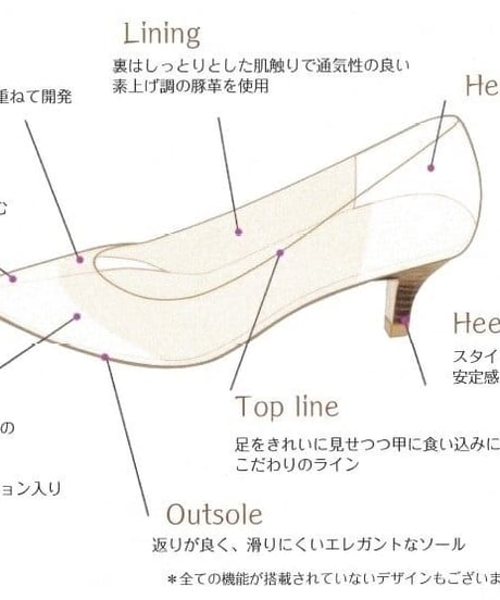【TRèS TRèS（トレトレ）】Vカットパンプス（ブラウン）