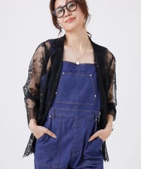 【torrazzo donna（トラッゾドンナ）】フローラルラッセルレースジャケット