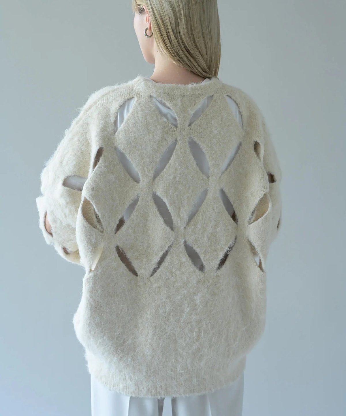 Herencia】クラッシュシャギーニット イエロー