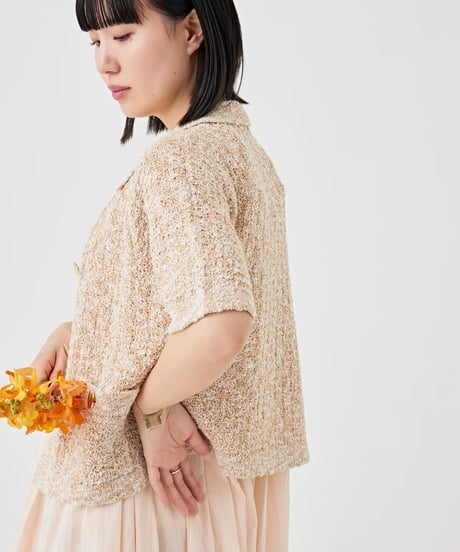 【torrazzo donna（トラッゾドンナ）】ミックスヤーンコンパクトジャケット