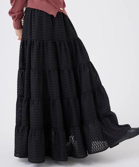 【torrazzo donna（トラッゾドンナ）】ジオメタリックフレアースカート