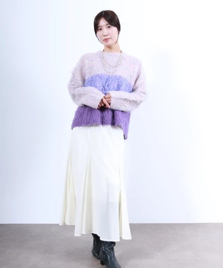 【torrazzo donna（トラッゾドンナ）】グラデーションニットトップス
