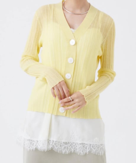 【torrazzo donna（トラッゾドンナ）】レースサテンキャミソール