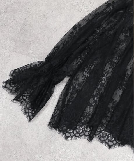 【torrazzo donna（トラッゾドンナ）】フローラルラッセルレースブラウス