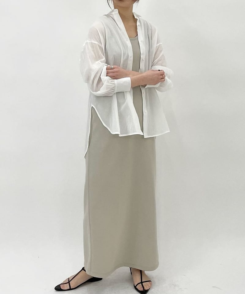 cafune カフネ コットンシャツ シャツ ベージュ コットン cafune（カフネ）】コットンボイル シャツ | nulla online