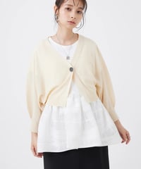 【torrazzo donna（トラッゾドンナ）】美シルエット ボレロカーディガン