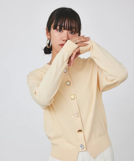 【torrazzo donna（トラッゾドンナ）】ビジューカーディガン