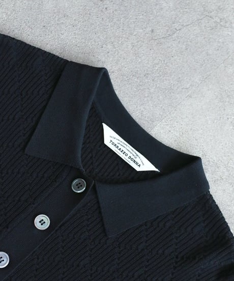 【torrazzo donna（トラッゾドンナ）】ポロサマーニットトップス