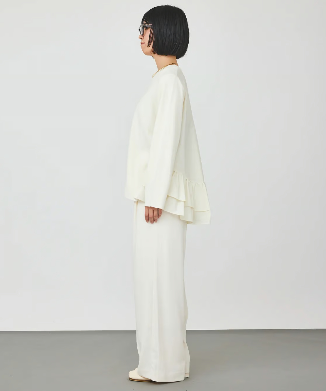 TORRAZZO DONNAトラッツォドンナ フローラルシアーフレアトップス