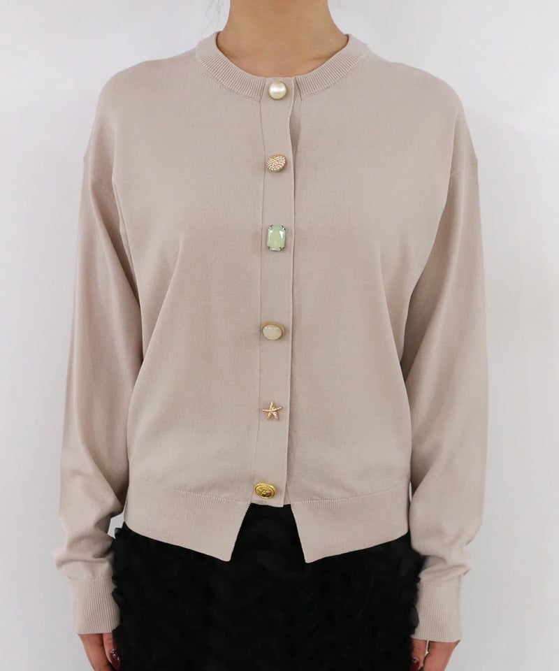 torrazzo donna（トラッゾドンナ）】ビジューカーディガン | nulla online