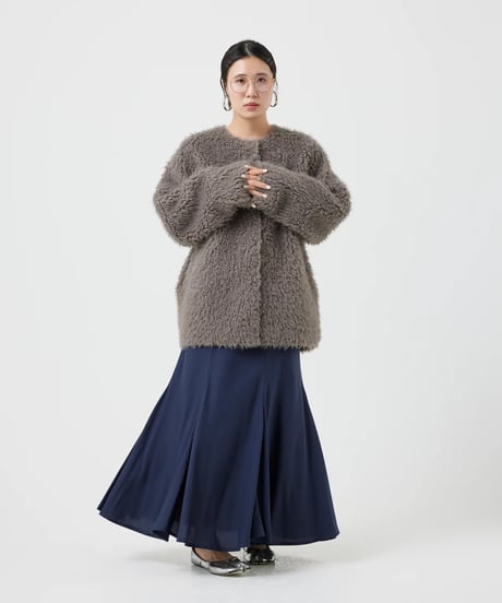 【torrazzo donna（トラッゾドンナ）】エコファーリバーシブルコート