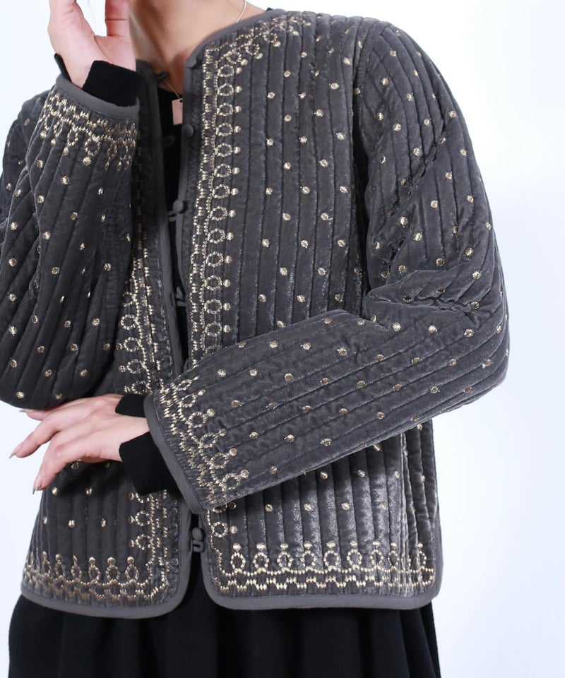 TORRAZZO DONNA 　ヴィンテージ調オリジナル刺繍ジャケット torrazzo donna（トラッゾドンナ）】ヴィンテージ調オリジナル刺繍