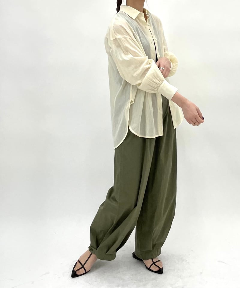 cafune カフネ コットンシャツ シャツ ベージュ コットン cafune（カフネ）】コットンボイル シャツ | nulla online