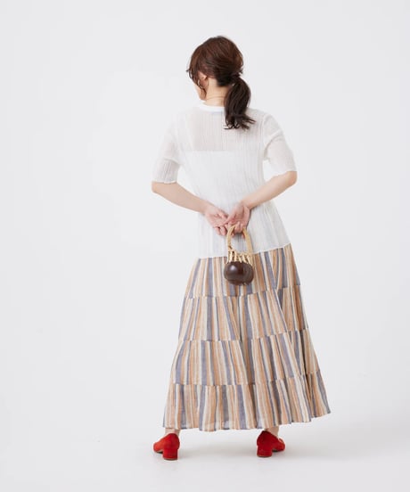 【torrazzo donna（トラッゾドンナ）】ランダムリブサマーカーディガン