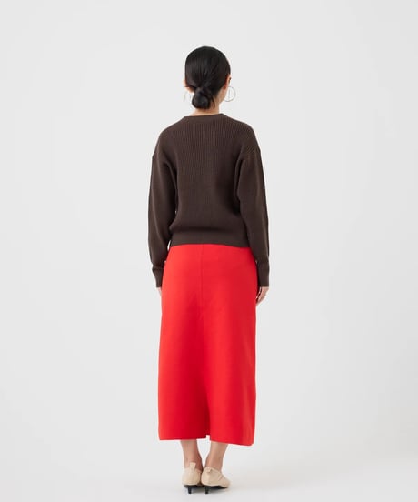 【torrazzo donna（トラッゾドンナ）】ワッフル編みビジューカーディガン