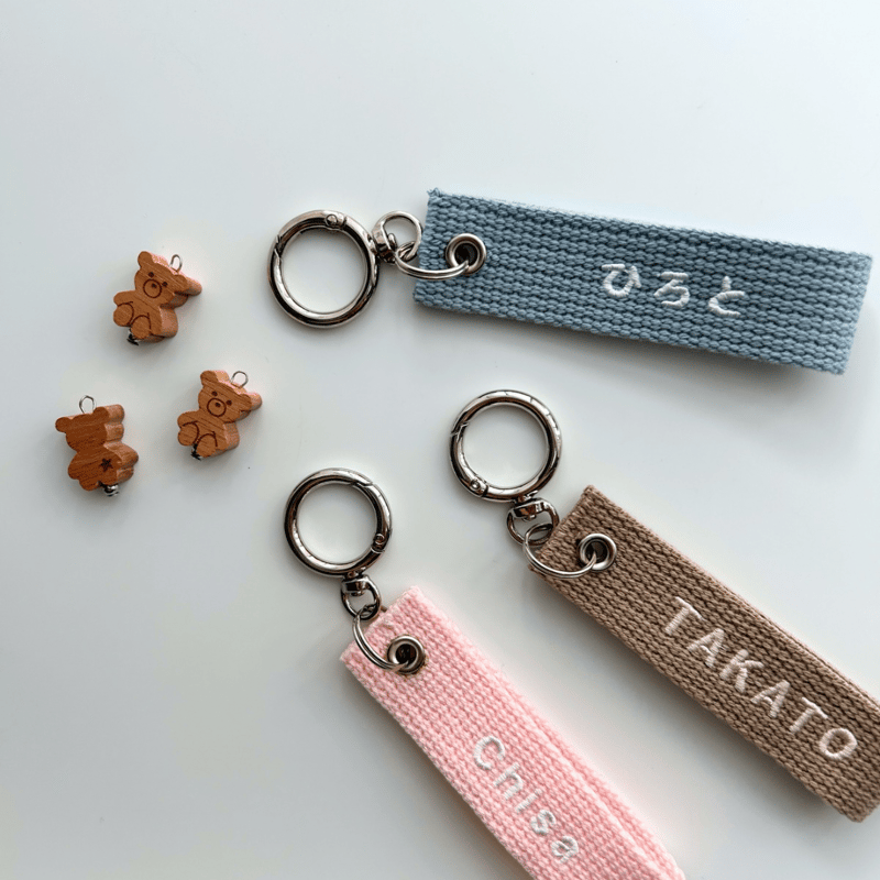 PRADA アルファベットキーホルダー S/N order｜ Embroidered tag