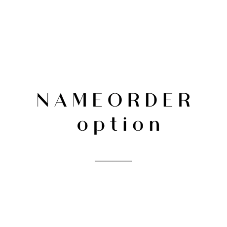 Name order option