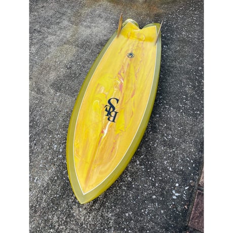 5'5" RETRO FISH TWIN レトロフィッシュ FIRST TRIP サーフボード Creative Wood Keel 2FIN