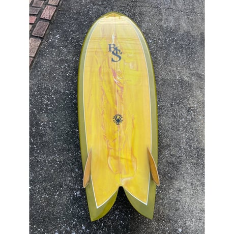5'5" RETRO FISH TWIN レトロフィッシュ FIRST TRIP サーフボード Creative Wood Keel 2FIN