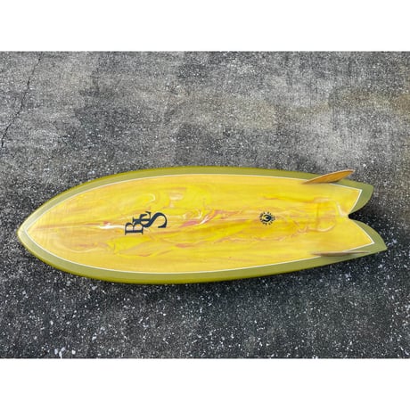 5'5" RETRO FISH TWIN レトロフィッシュ FIRST TRIP サーフボード Creative Wood Keel 2FIN